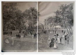 Paris - Le Dernier Garden-Party De Mme Carnot Dans Le Jardin Du Palais D`Élysée - Page Original 1888 - Historische Documenten