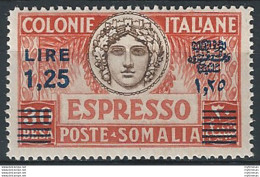 1940 Somalia Espresso Turrita L. 1,25 Su 30b. MNH Sassone N. 8 - Altri & Non Classificati