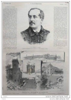 Général De Miribel - Exposition Universelle De Barcelone - Page Original 1888 - Historical Documents