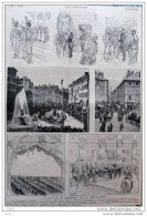 Voyage Du Président Sadi Carnot - à Aix-les-Bains - à Grenoble - à Chambéry - Page Original 1888 - Documents Historiques