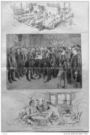 Valence - Le Président Carnot - Le Wagon Des Journalistes - Page Original - 1888 - Historical Documents