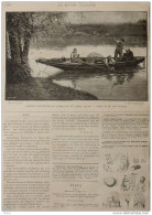 Famille Des Pêcheurs Normands En Basse Seine - Page Original 1888 - Documents Historiques