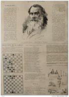 Le Comte Léon Tolstoi - Page Original 1888 - Historical Documents
