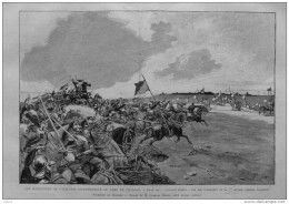 Les Manoeuvres De Cavalerie Indépendante Au Camp De Chalons - Prise Des "ouvrages Blancs" - Page Original - 1888 - Historische Dokumente