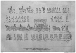 Les Funérailles De L'empereur Guillaume - Le Défile Du Cortège - Page Original - 1888  -  2 - Historische Dokumente