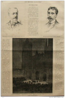 Les Troubles De Rouen - M. Anglade - M. De Laigue, Consul De France à Florence - Page Original 1888 - Historische Dokumente