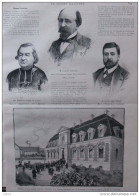 Paris - Les Nouvel Institut Pasteur, Rue Dutot - Edmond Godinet - Mgr Bougaud- Page Original 1888 - Documents Historiques
