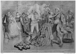 Le Théâtre Illustré - Barbe-Bleue - La Cour Du Roi Bobèche - Page Original 1888 - Documents Historiques