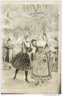 Théâtre Illustré  -  "La Fille De Mme Angot", Opérette De M. Ch. Lecocq - Page Original 1888 - Historische Documenten