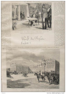 La Mort De L'empéreur  Frédéric III - Le Château De Friedrichskron à Potsdam - Page Original 1888 - 2 - Historische Documenten