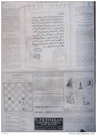 Autographe De L'émir Abd-el-Kader - Rebus - Page Original 1888 - Documents Historiques
