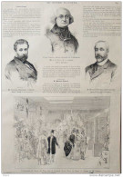 M. Charles Degeorge - L'abbé Crozes - M. Maurice Richard, Ancien Ministre - Page Original - 1888 - Documents Historiques