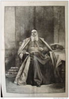 Portrait De S. Em. Le Cardinal Lavigerie - Page Original Double 1888 - Historische Documenten