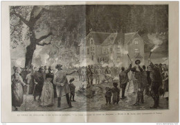 Le Voyage De Guillaume II En Autriche-Hongrie - La Chasse Impériale Au Chalet De Murgsteg - Page Original 1888 - Historische Dokumente