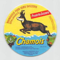 00113 "CHAMOIS-FORMAGGIO FUSO VERO SVIZZEROSPALMABILE-PASTORIZZATO-CONFEZIONE NR 6 PORZIONI"  ETICH. ORIG ANIMATA - Quesos