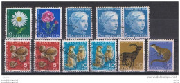 SVIZZERA:  1963/67  PRO  JUVENTUTE  -  INSIEME  11  VAL. US. -  YV/TELL. 722//802 - Used Stamps
