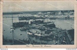 Aq392 Cartolina Pola Panorama R.arsenale 1930 Croazia - Autres & Non Classés