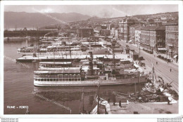 Aq420 Cartolina Fiume Porto 1940  Croazia - Autres & Non Classés