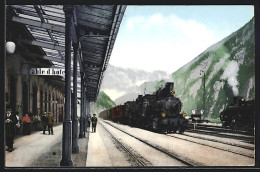 AK Goeschenen, Bahnhof, Einfahrt Des Gotthard-Express  - Otros & Sin Clasificación
