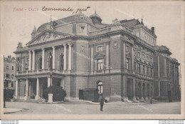 Aq455 Cartolina  Fiume Teatro 1918 Croazia - Andere & Zonder Classificatie