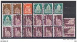 SVIZZERA:  1967  DEFINITIVA  -  LOTTO  26  VAL. RIPETUTI  US. -  YV/TELL. 795/98 - Used Stamps