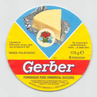 00114 "GERBER - FORMAGGIO FUSO EMMENTAL SVIZZERO - CONFEZIONE NR 6 PORZIONI"  ETICH. ORIG - Formaggio