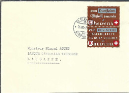 SUISSE 1942: LSC De Berne Pour Lausanne - Storia Postale