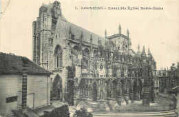 27 - LOUVIERS - ENSEMBLE EGLISE NOTRE DAME - Edit. Barbier - 1  - Louviers