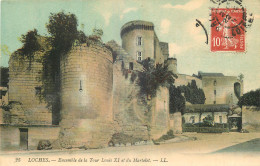 37 - LOCHES - ENSEMBLE DE LA TOUR LOUIS XI ET DU MARTELET - LL - 25  - Loches