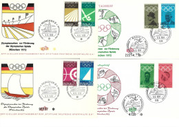 Olympic Games - Germany 1972. 4 Covers.  H-2029 - Ete 1972: Munich