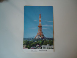 JAPAN  POSTCARDS  TOKYO TOWER    MORE  PURHASES 10% DISCOUNT - Altri & Non Classificati