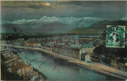 38 - GRENOBLE - PANORAMA - L'ISERE ET LES ALPES - LL - 1009 - Grenoble