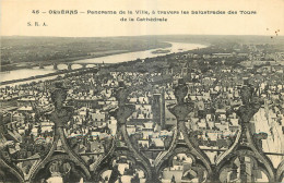 45 - ORLEANS - PANORAMA DE LA VILLE A TRAVERS LES BALUSTRADES DES TOURS DE LA CATHEDRALE - S.R.A. - 45 - Orleans