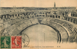 30 - NIMES - LES ARENES - VUE INTERIEURE - A.R.  - Nîmes