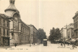 30 - NIMES - LE LYCEE - TRAMVAY - L.L. édit. Thibault ""Eclair""- 43 - Nîmes