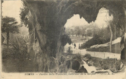 30 - NIMES - JARDIN DE LA FONTAINE - INTERIEUR DE LA GROTTE - A.R.  - Nîmes