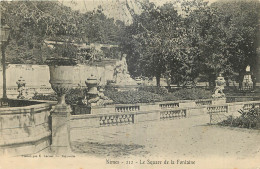 30 - NIMES - LE SQUARE DE LA FONTAINE - Phototypie E. Lacom Marseille - 212 - Nîmes