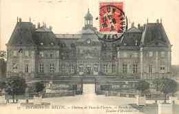 77 - ENVIRONS DE MELUN - CHATEAU DE VAUX LE VICOMTE - FACADE PRINCIPALE - ESCALIER D'HONNEUR - LL - 75 - Melun