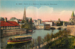 57 - METZ - PARTIE DE LA MOSELLE - VUE PRISE DE L'ESPLANADE - E. Weber éditeur Metz - 35 - Metz