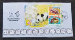 Singapore Year Of The Goat 2003 Lunar Chinese Zodiac Ram Panda (FDC) *China O/P - Singapore (1959-...)