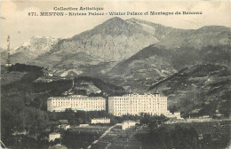 06 - MENTON - RIVIERA PALACE - WINTER PALACE ET MONTAGNE DU BERCEAU - Edition Giletta Phot.Nice - 971 - Menton