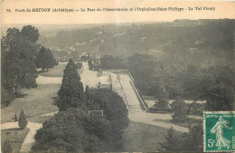 92 - FORET DE MEUDON - LE PARC DE L'OBSERVATOIRE ET L'ORPHELINAT SAINT PHILIPPE - LE VAL FLEURY - F. Fleury Paris - 73 - Meudon