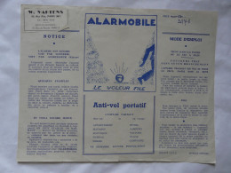 VIEUX PAPIERS - PUBLICITE : ALARMOBILE - ANTI-VOL PORTATIF - Werbung