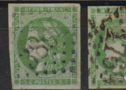 NUANCE VERT JAUNE FONCE Lim TRES FONCE (apposé à Foncé Signé JF Brun) N°42Ba TBE Signé Cote>> 300€ - 1870 Bordeaux Printing