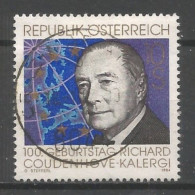 Austria - Oostenrijk 1994 Richard Coudenhove-Kalergi Y.T. 1972 (0) - Usados