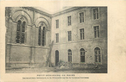 51 - PETIT SEMINAIRE DE REIMS - LE NOUVEAU BATIMENT ET LA CHAPELLE APRES LE BOMBARDEMENT - Imp. D.A. Longuet - Reims