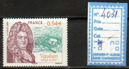 FRANCE LUXE** N°4031 - Vauban - Unused Stamps