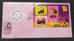 Singapore Year Of The Tiger 2010 Lunar Chinese Zodiac (FDC) *Thailand Bangkok O/P - Singapour (1959-...)