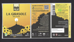 Etiquette De Bière Blonde  -  La Girasole  -  Brasserie Du Pilat  è  Saint Julien Molin Molette  (42) - Birra