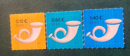 Estonia 2017 - Definitives - Post Horn - “2017” Imprints. - Estonia